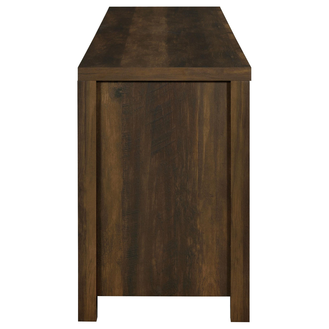 Madra 2-door Engineered Wood 79-inch TV Stand Dark Pine