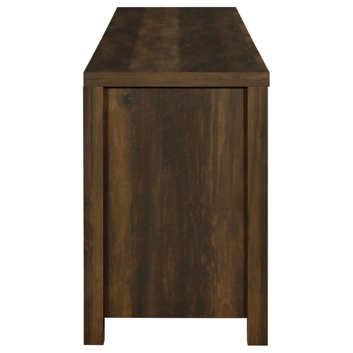 Madra 2-door Engineered Wood 79-inch TV Stand Dark Pine