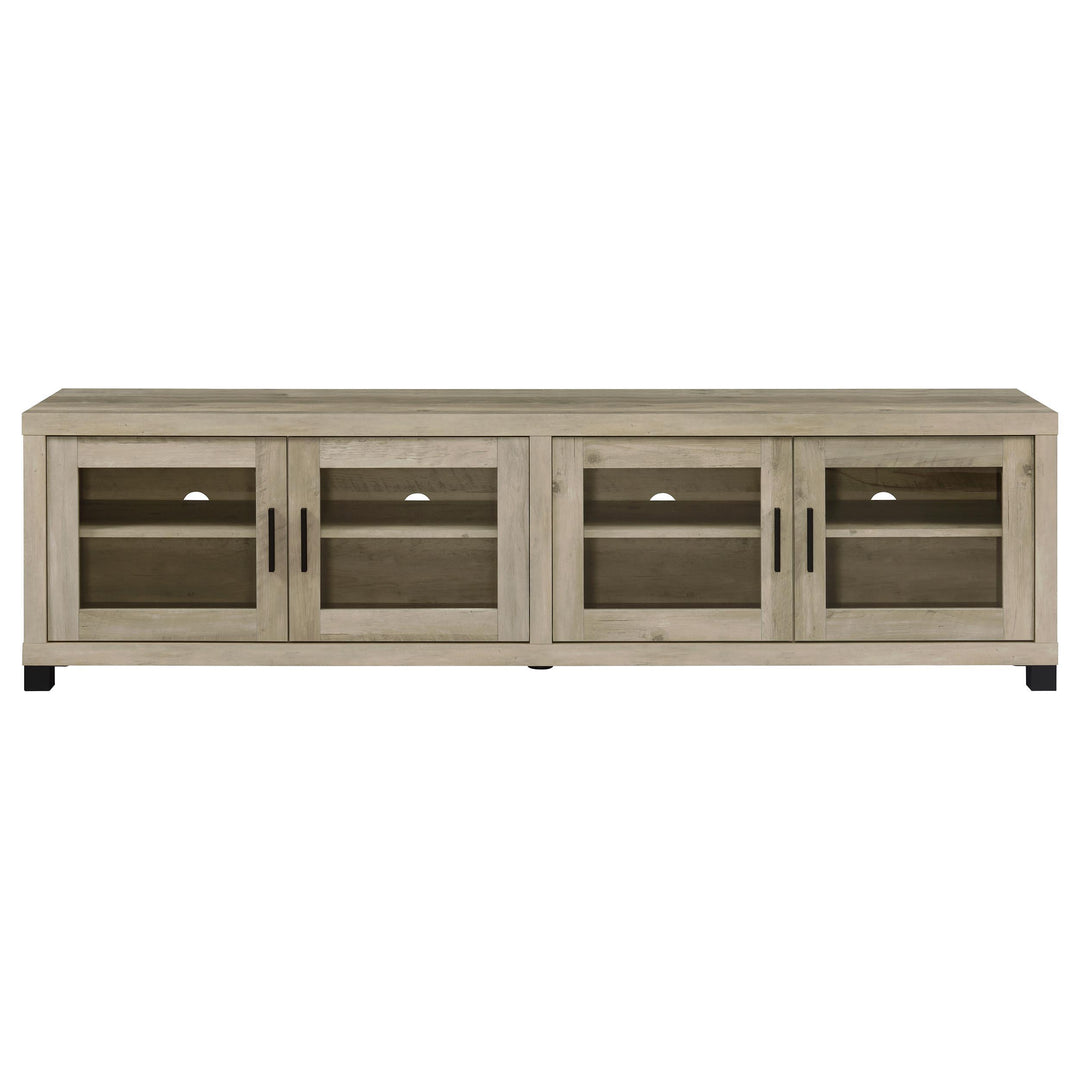 Sachin 3-piece 79-inch TV Entertainment Center Antique Pine