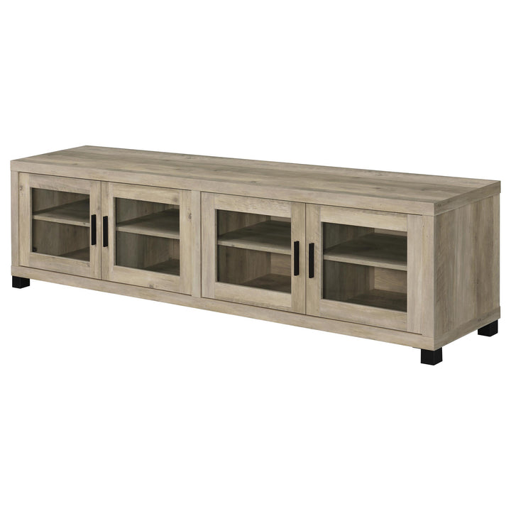 Sachin 3-piece 79-inch TV Entertainment Center Antique Pine