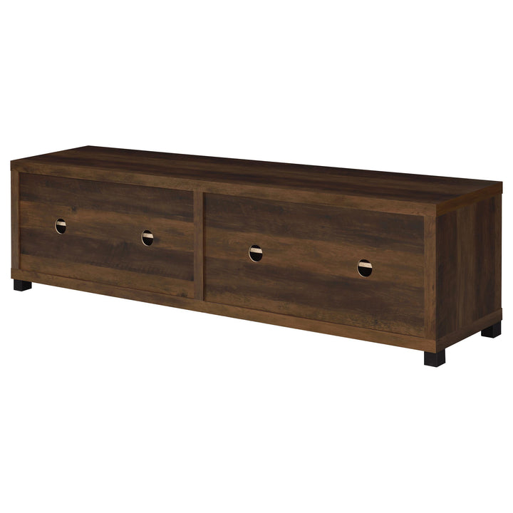 Sachin 3-piece 79-inch TV Entertainment Center Dark Pine