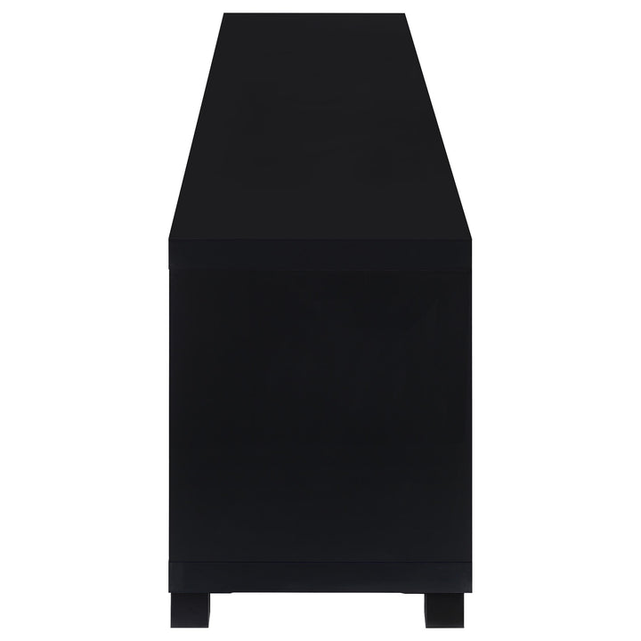 Sachin 3-piece Entertainment Center 79-inch TV Stand Black
