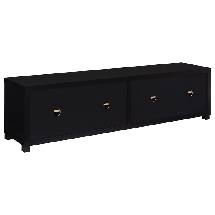 Sachin 3-piece Entertainment Center 79-inch TV Stand Black