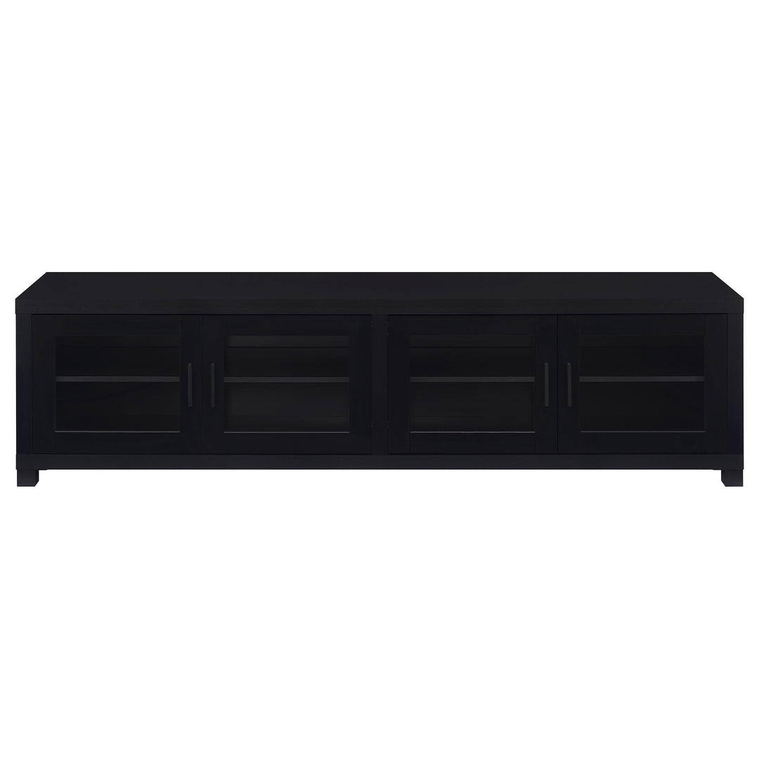 Sachin 4-door Engineered Wood 79-inch TV Stand Black