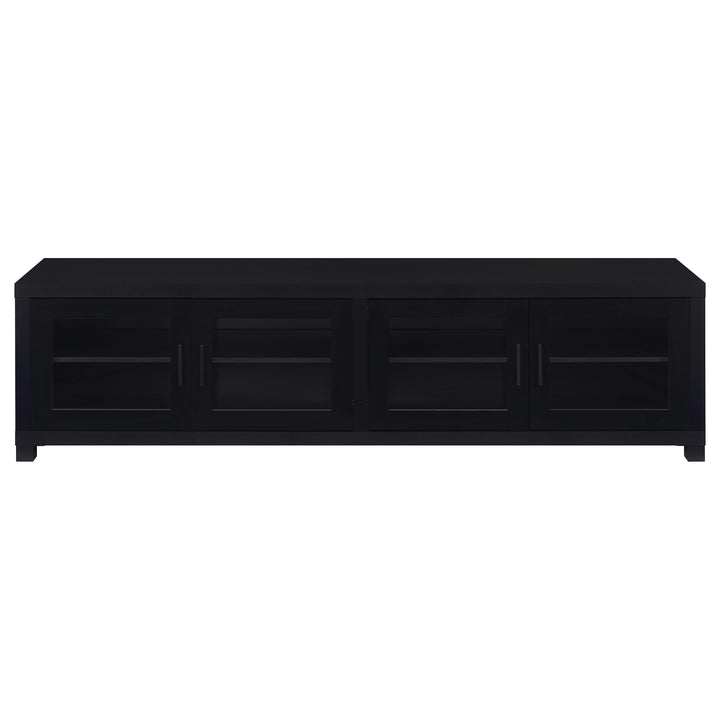 Sachin 4-door Engineered Wood 79-inch TV Stand Black
