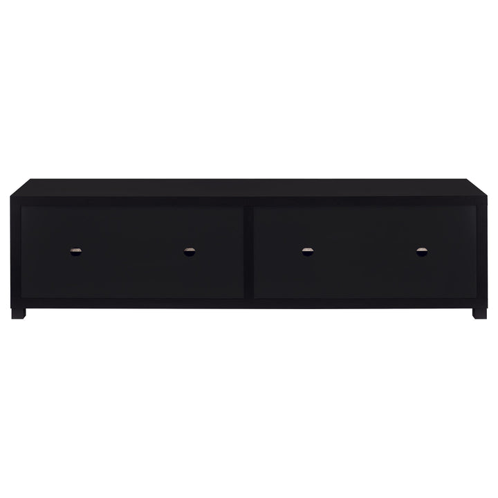 Sachin 4-door Engineered Wood 79-inch TV Stand Black
