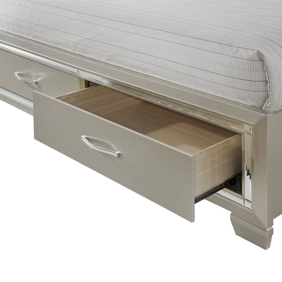 Platinum - Platform Storage Bedroom Set