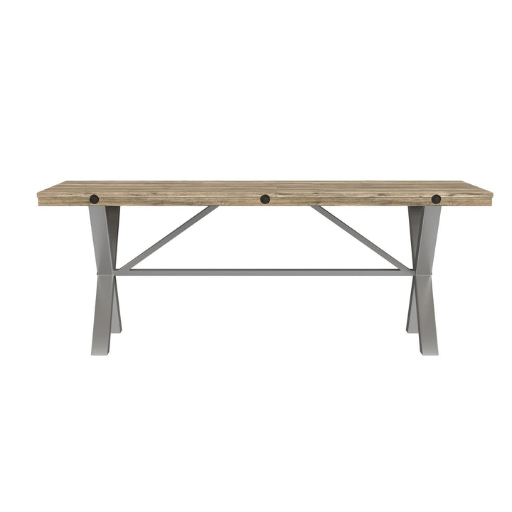 Callista - Rectangular Table - Beach/Natual Metal