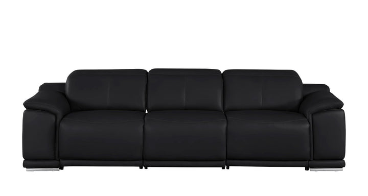 2679 - Genuine Leather Sofa With 3 Power Recliners