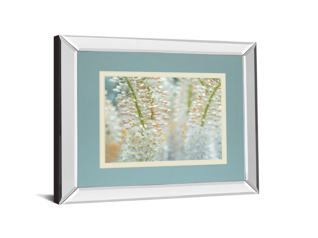 Humbled By Frank Assaf - Mirror Framed Print Wall Art - Light Blue