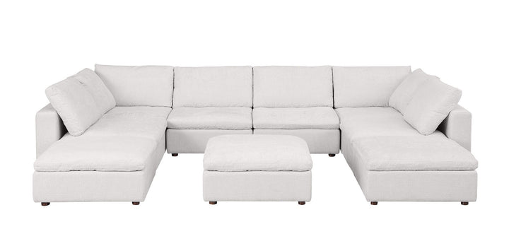 1100 - Top-Grain Italian Leather 9-Piece Sectional With Chaise