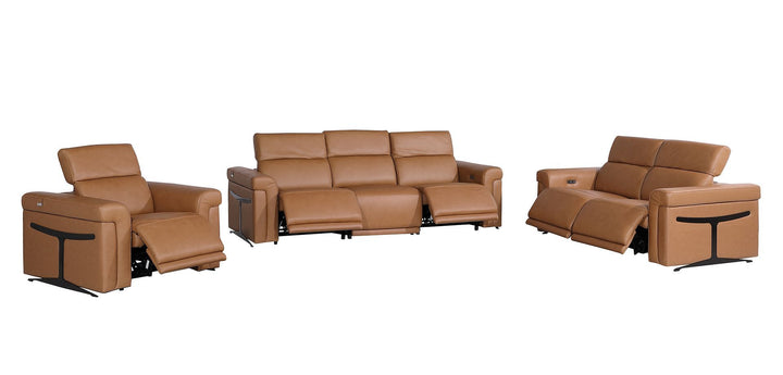1126 - 6-Piece Modular Power Reclining Sofa, Loveseat &amp; Chair Set In With 5 Power Recliners &amp; Power Headrests