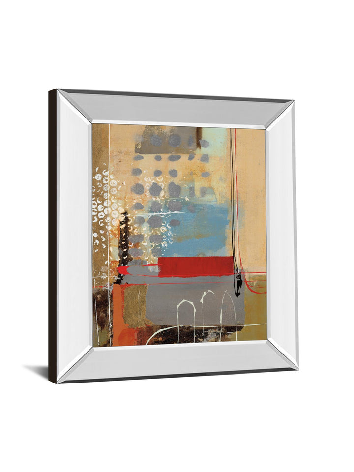 Emociones I By Villarreal Santos - Mirror Framed Print Wall Art - Red