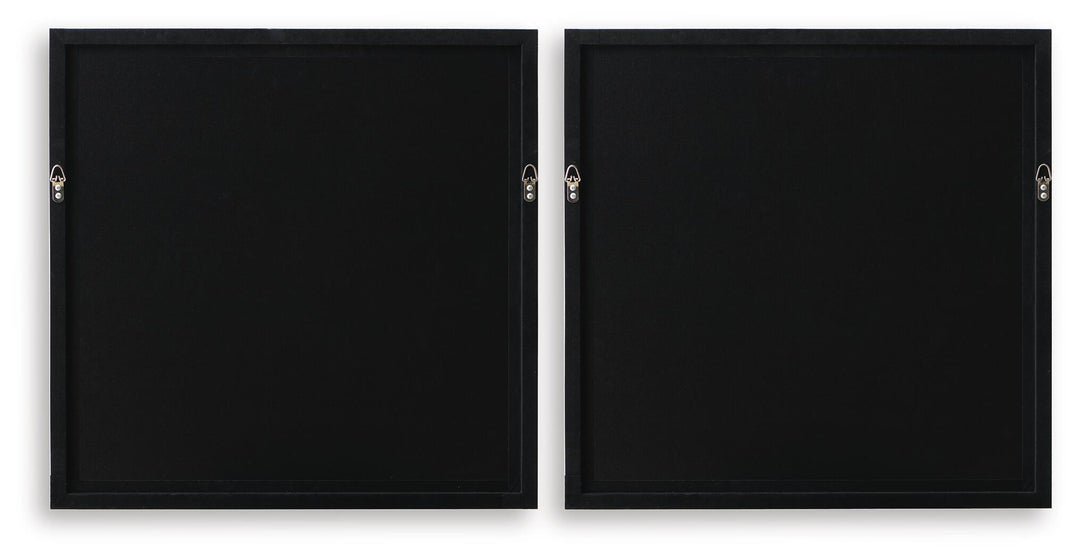Downyard - Wall Art Set (Set of 2) - Black / Beige