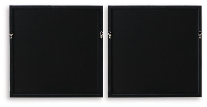 Downyard - Wall Art Set (Set of 2) - Black / Beige