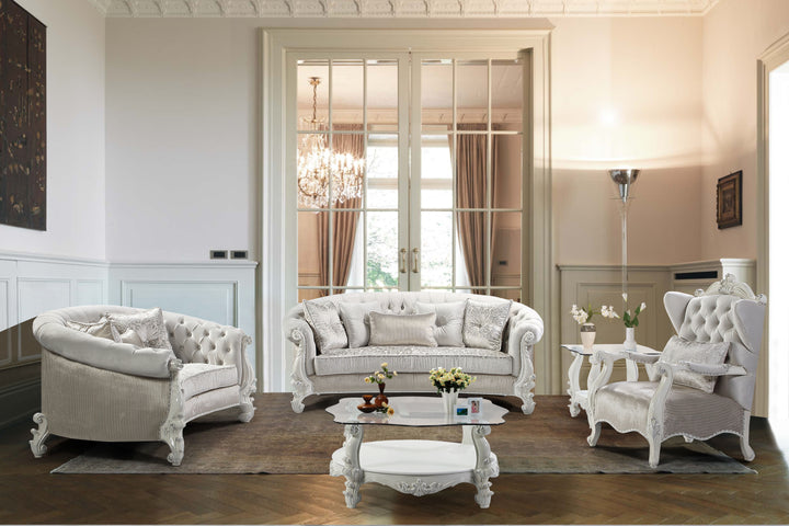 Juliana - Sofa And Loveseat - White