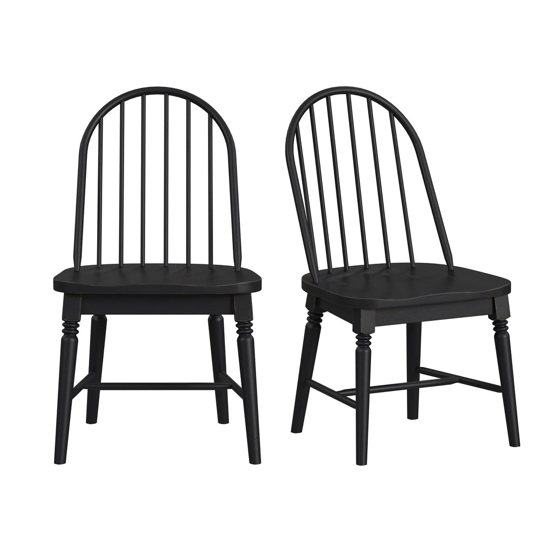 Heritage &amp; Home - Windsor Side Chair (Set of 2) - Black