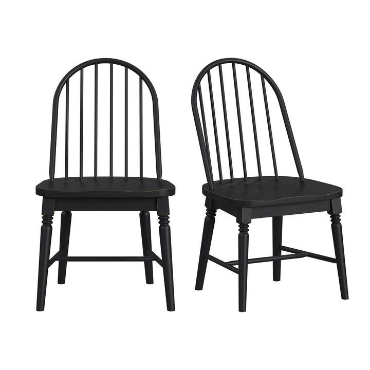 Heritage &amp; Home - Windsor Side Chair (Set of 2) - Black