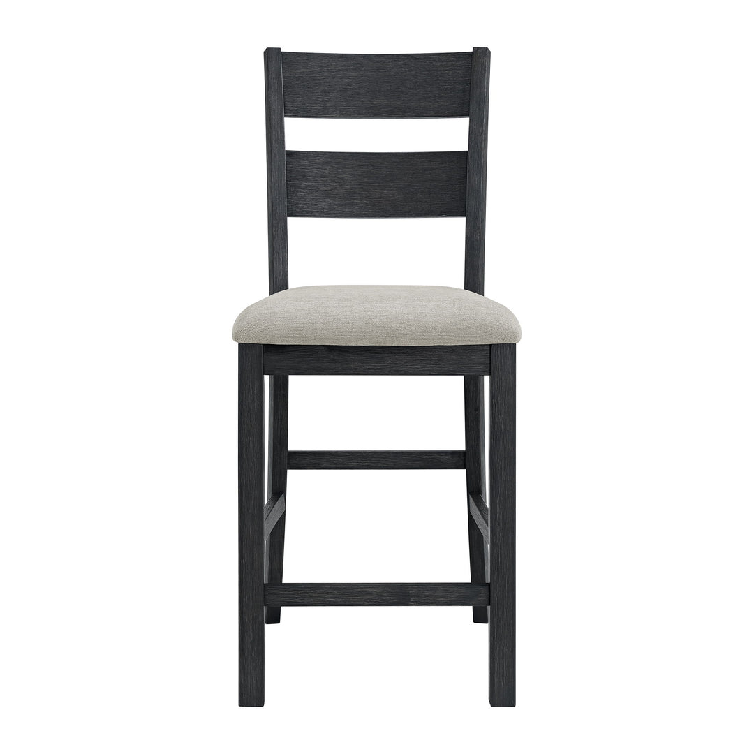 Garcia - 5 Piece Counter Set With Table And 4 Chairs - Black