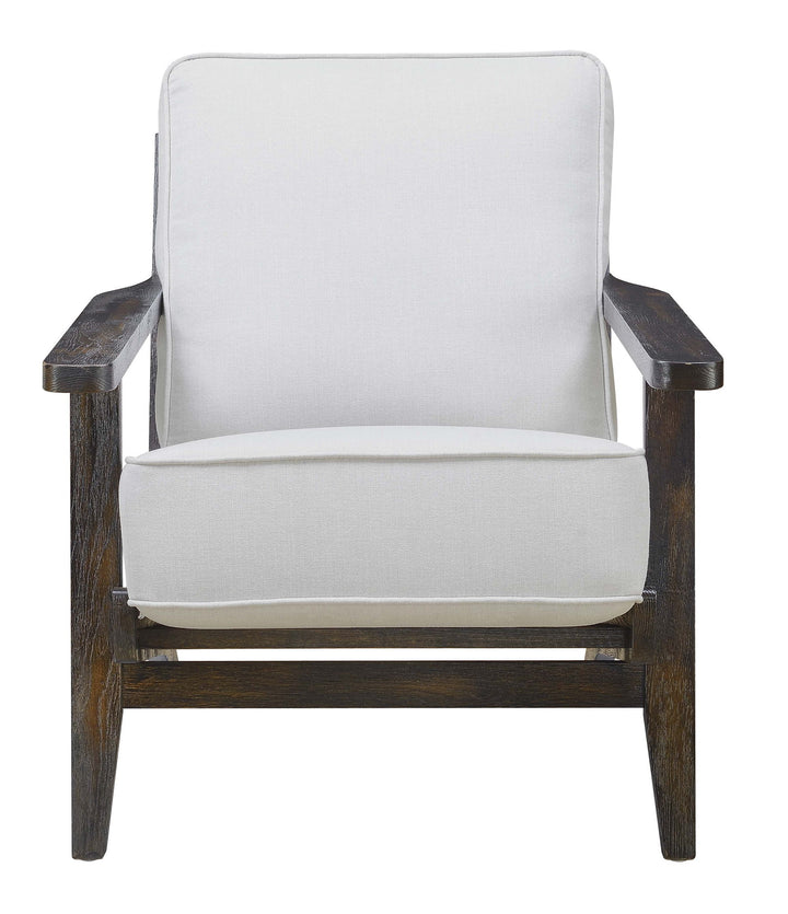 Metro - Chair (3A Packing) - Taupe / Espresso Wood Finish