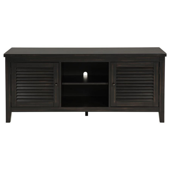 Concord - 2-Door TV Stand Console - Distressed Java