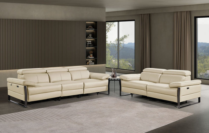 1246 - Modular Power Dual Reclining Sofa And Loveseat Set With Power Headrests