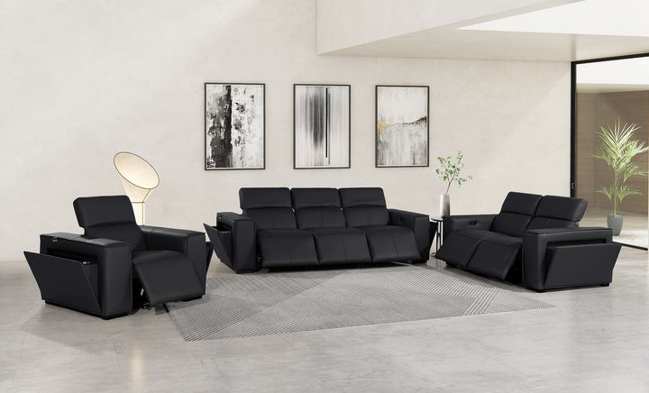 1224 - 6-Piece Modular Power Reclining Sofa, Loveseat &amp; Chair Set In With 6 Power Recliners &amp; Power Headrests
