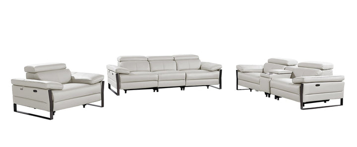 1246 - Modular Power Dual Reclining Sofa, Console Loveseat, And Chair Set With Power Headrests