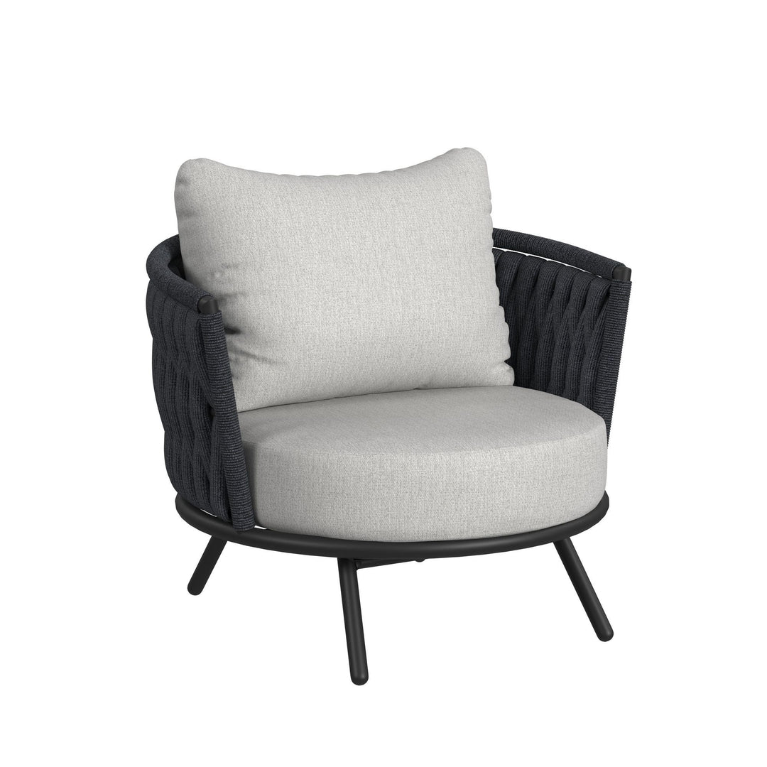 Bali - Chairs With Olefin (Set of 2) - Dark Gray