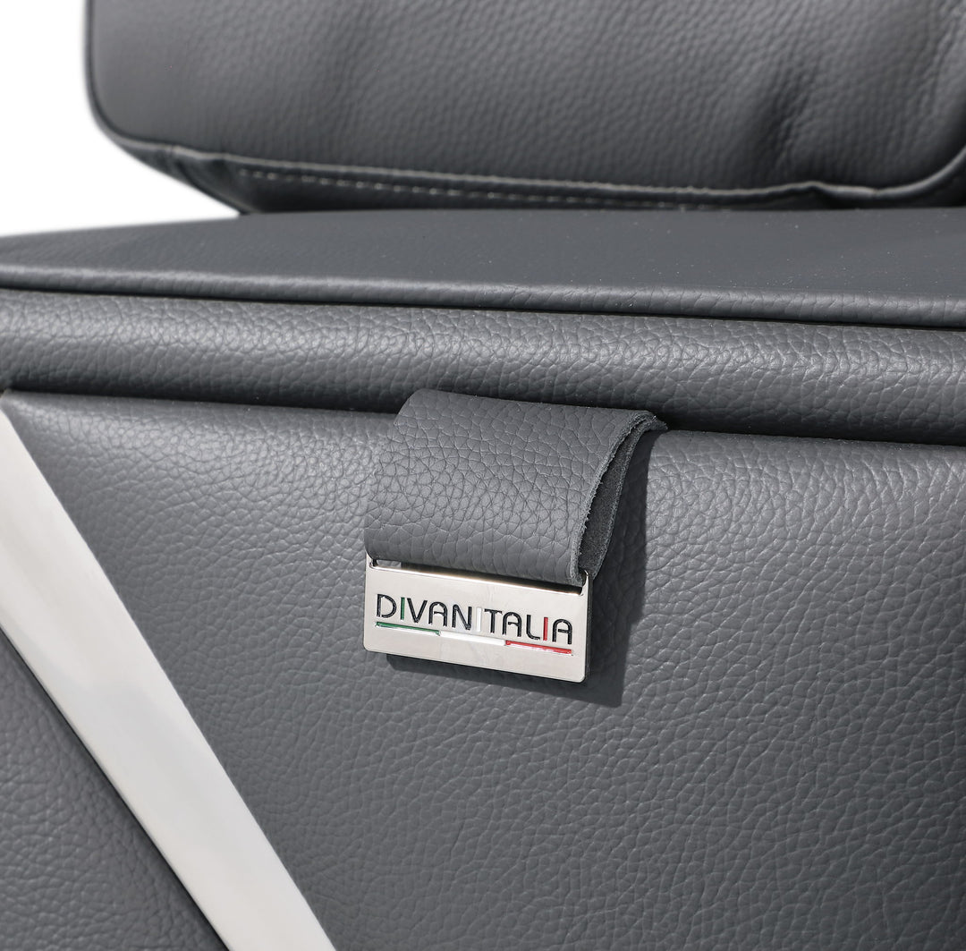 1120 - Top Grain Italian Leather Living Room Set