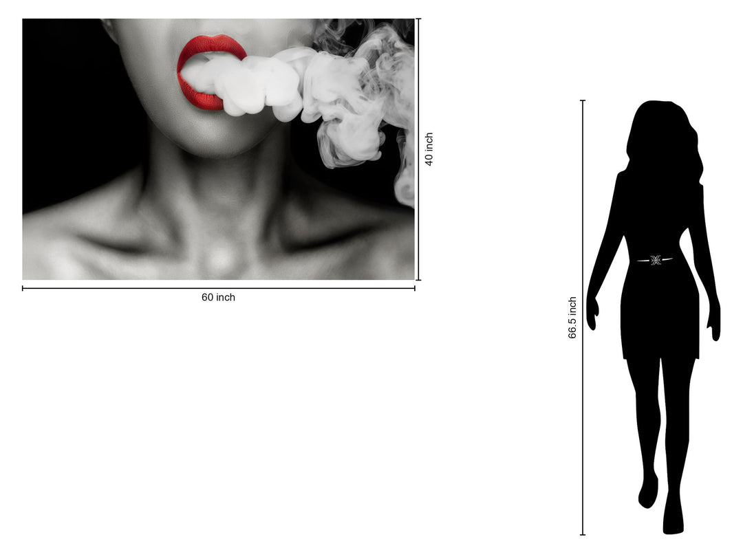 Temp Glass With Foil - Billowing Smoke - Dark Gray