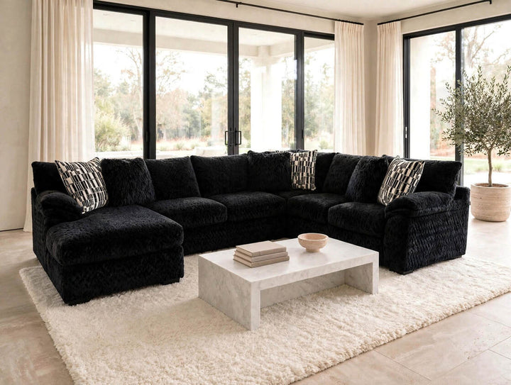 7808 Zig Onyx Reversible Sectional
