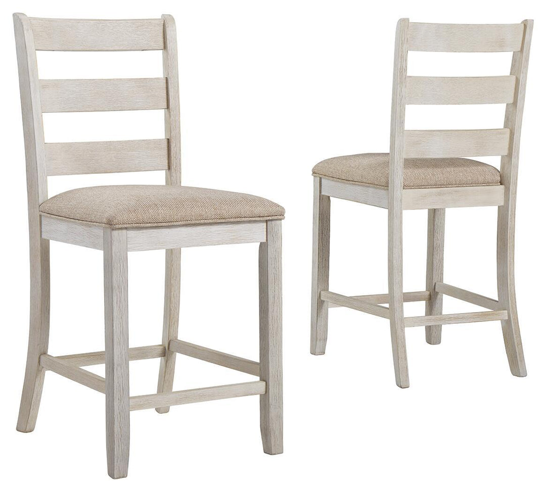 Skempton - Upholstered Barstool (Set of 2) - White