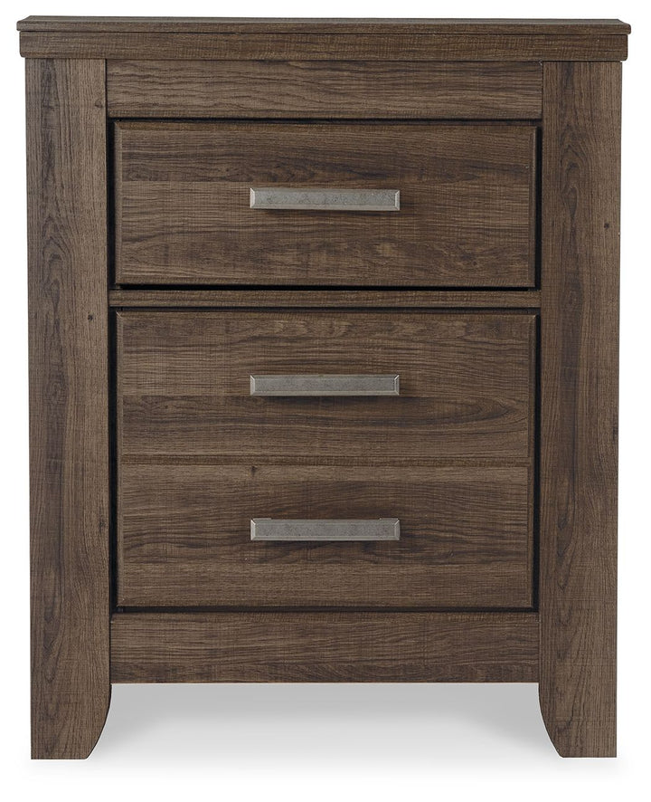 Juararo - Dark Brown - Two Drawer Night Stand