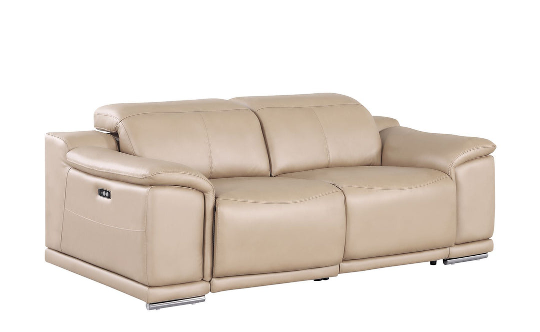 2679 - Genuine Leather Loveseat With Dual Power Recliners