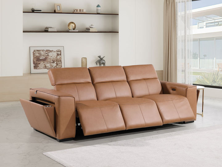 1224 - 3-Piece Modular Power Reclining Sofa In With 3 Power Recliners &amp; Power Headrests