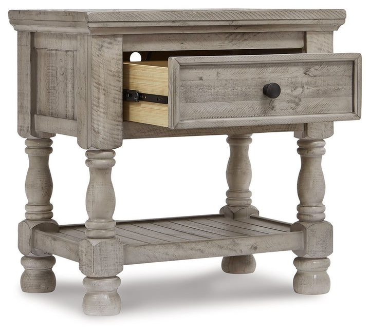 Harrastone - Gray - One Drawer Night Stand