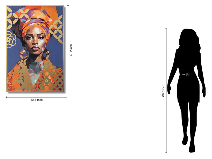 Radiant Aura Elegance - 33" x 48" Framed Wall Art