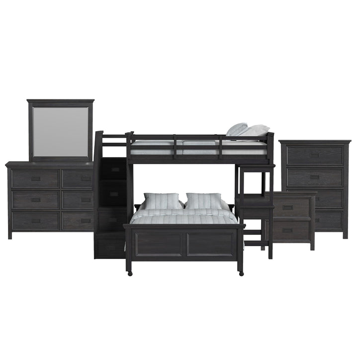 Hampton Kids - Loft With Staircase And Desk With Speaker Bedroom Set