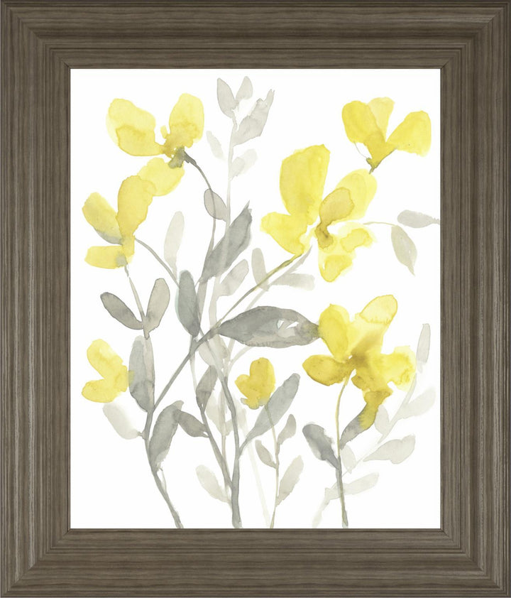 22x26 Yellow &amp; Grey Garden II By Jennifer Goldberger - Yellow
