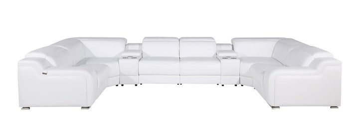 1116 - 8-Piece U-Shaped Sectional Sofa In With 2 Power Recliners &amp; Power Headrests