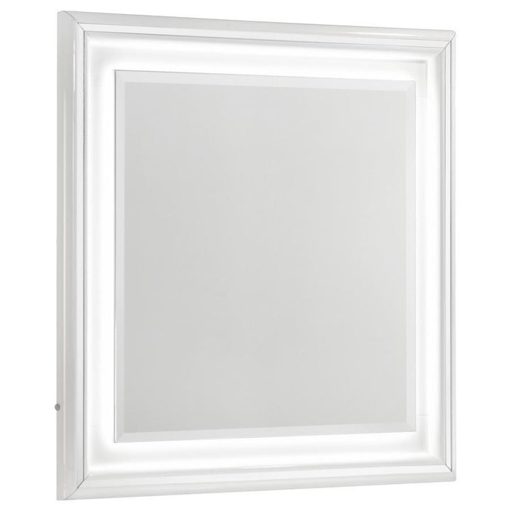 Cassia - Dresser Mirror - White High Gloss
