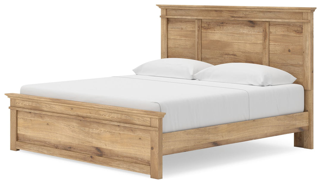 Makidern - Panel Storage Bed With Under Bed Storage Unit