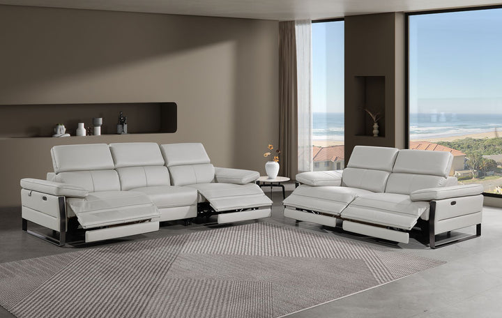 1246 - Modular Power Dual Reclining Sofa And Loveseat Set With Power Headrests