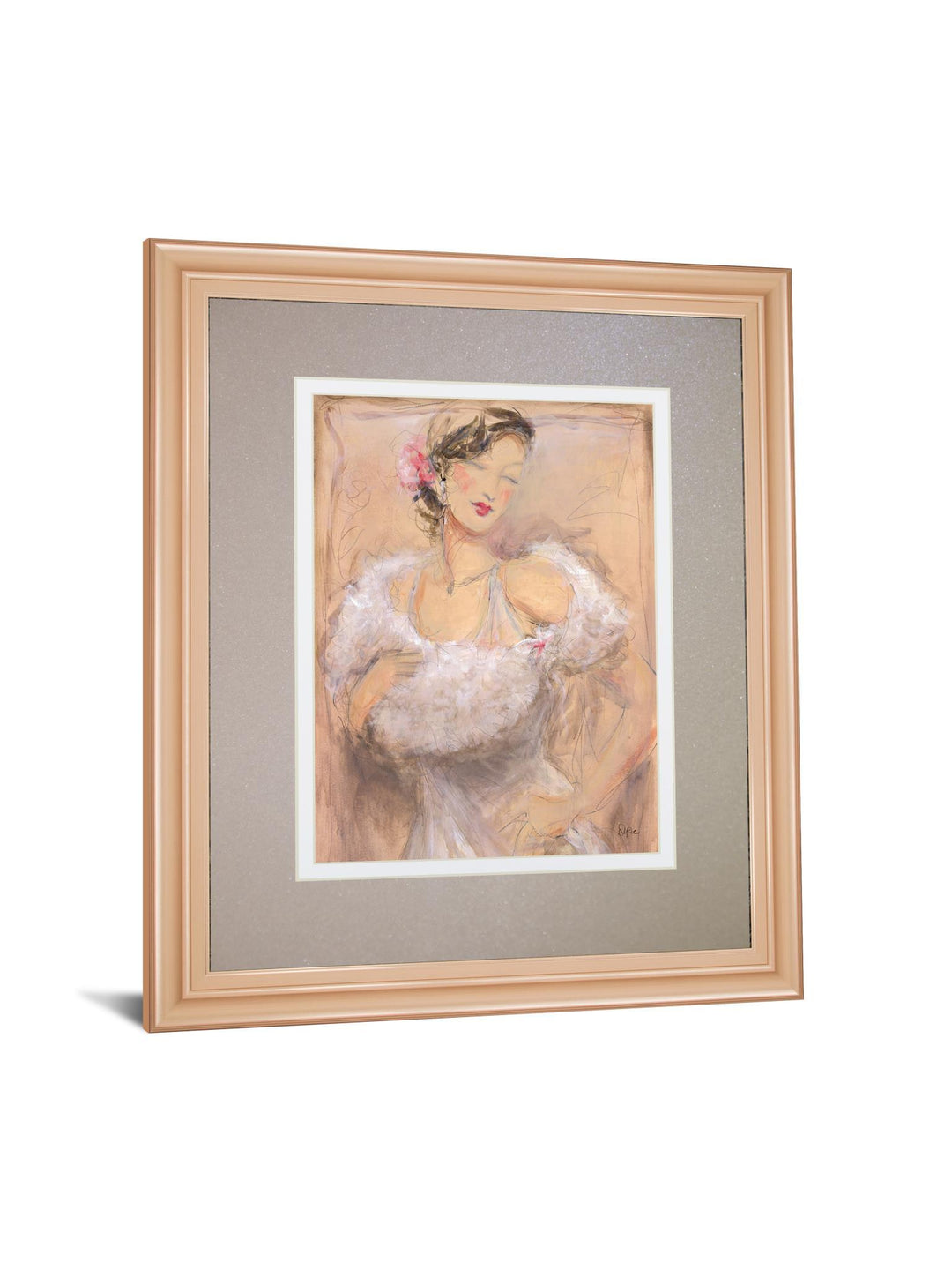 Stole My Heart Il By Dupre - Framed Print Wall Art - Pink