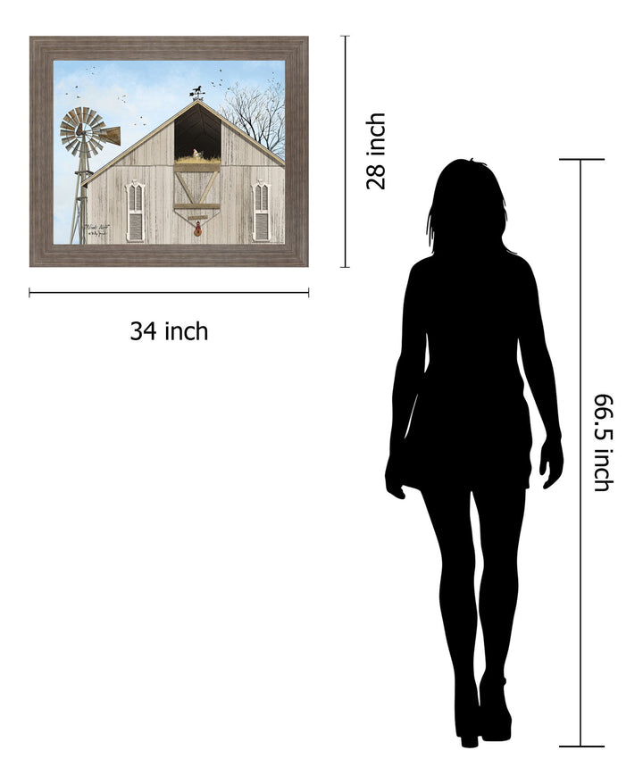 Barnyard Breeze - 28" x 34" Framed Wall Art