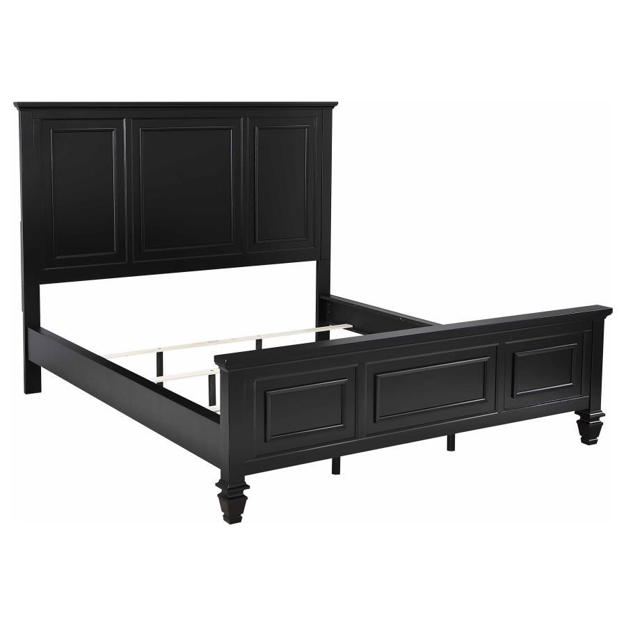 Sandy Beach - 63" Panel Bed with High Headboard