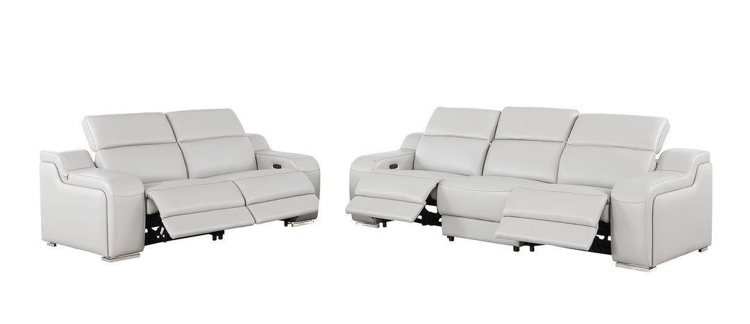 1116 - 5-Piece Modular Power Reclining Sofa And Loveseat Set In With 4 Power Recliners &amp; Power Headrests