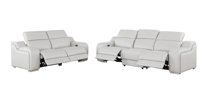 1116 - 5-Piece Modular Power Reclining Sofa And Loveseat Set In With 4 Power Recliners &amp; Power Headrests
