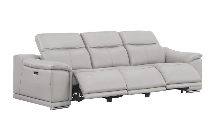 2679 - Genuine Leather Reclining Set (Sofa And Loveseat With 5 Power Recliners)